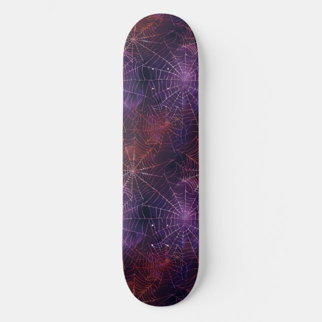 Design de Skateboard legal de aranha vermelha púrp (Frente)