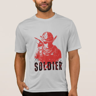 Design de soldado para camisa impressa