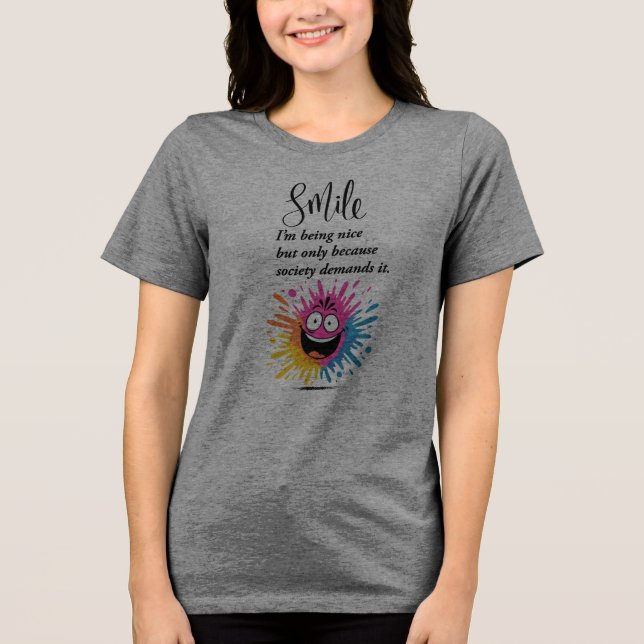 Design de sorriso, social e sarcástico (Frente)