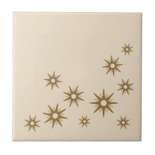 Design de Starburst Dourado do século médio