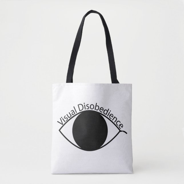 Design De Sua Própria Desobediência Visual Tote Ba (Frente)