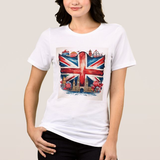 Design de T-shirt britânica Jack Iconic da União B (Frente)