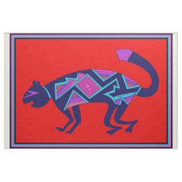 Design de tecido Mimbres Wild Cat