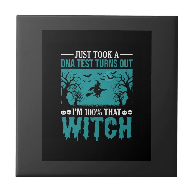 Design de Teste de DNA de Bruxa de Halloween (Frente)