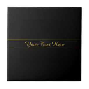Design de texto preto e dourado simples e personal