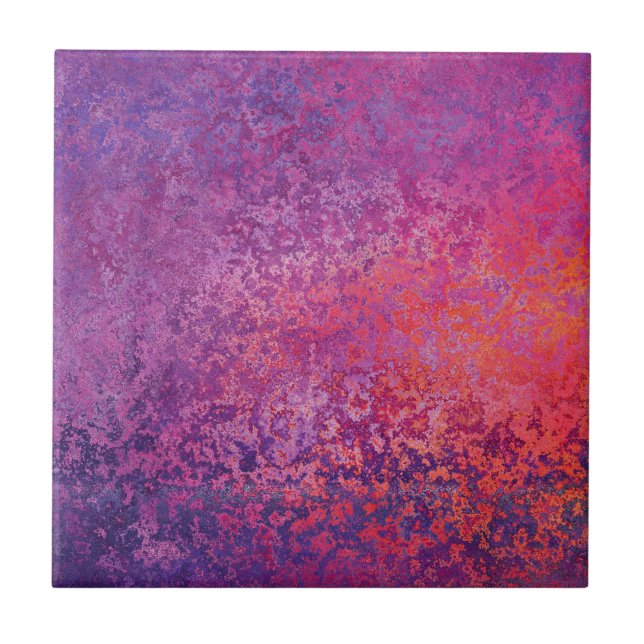 design de textura abstrato em rosa e roxo (Frente)