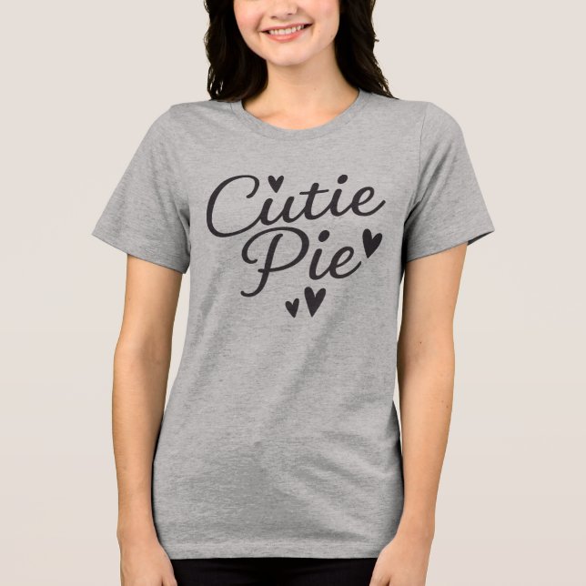 Design de Tipografia "Cutie Pie" Romântica (Frente)
