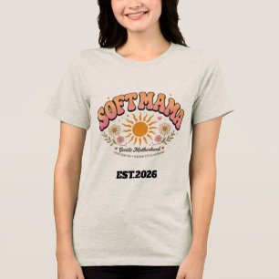 Design de Tipografia do Pôr do Sol Retro Soft Mama