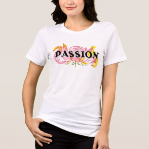 Design de Tipografia Floral Paixão – Elegante Moti