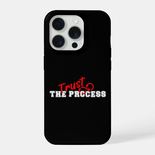Design de Tipografia Inspiradora Confie no Process (Verso)