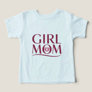 Design de Tipografia Pegadas de Mãe de Menina Fofa