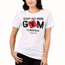 Design de tipografia Sleep Eat Work Gym Repeat