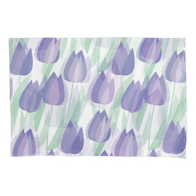 Design de Tulipas: floral violeta pálido. (Frente)