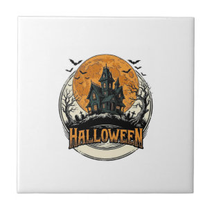 Design de Vetor de Casa Assombrada de Halloween Vi