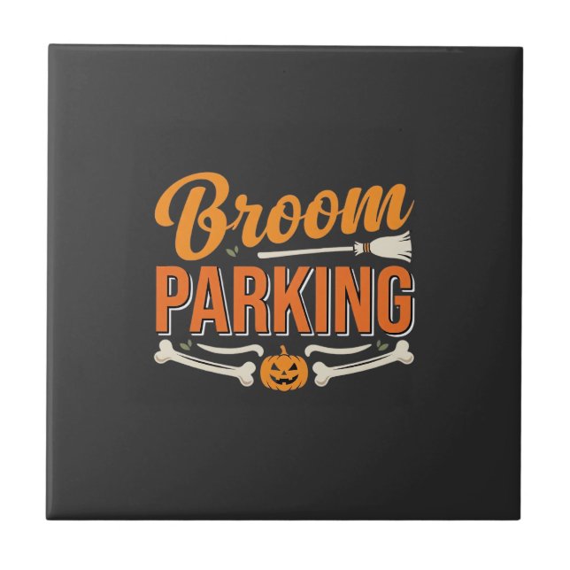 Design de Vetor de Halloween de Estacionamento de  (Frente)