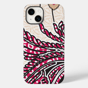 Design decorativa com vermelho vívido e alfinete