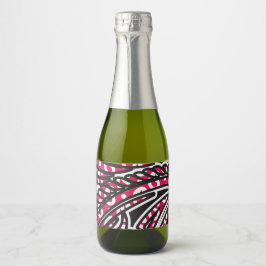 Design decorativa com vermelho vívido e alfinete