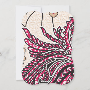 Design decorativa com vermelho vívido e alfinete