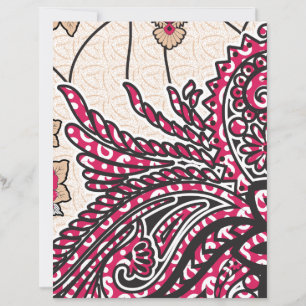 Design decorativa com vermelho vívido e alfinete