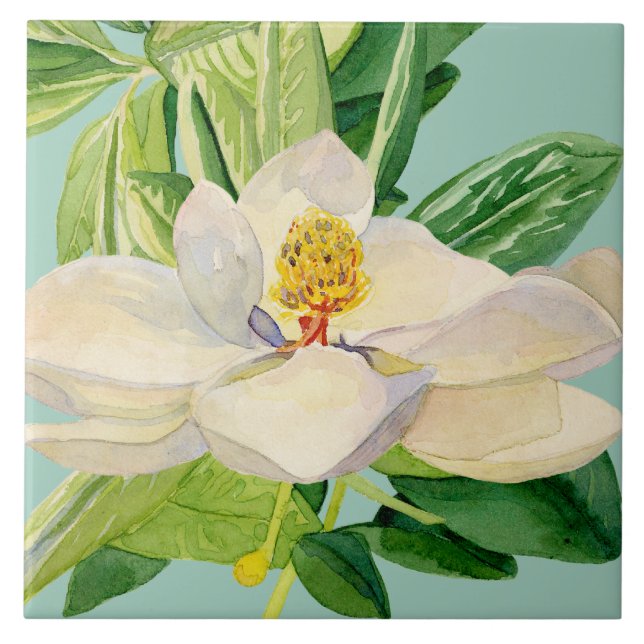 Design decorativo floral do azulejo da arte da (Frente)