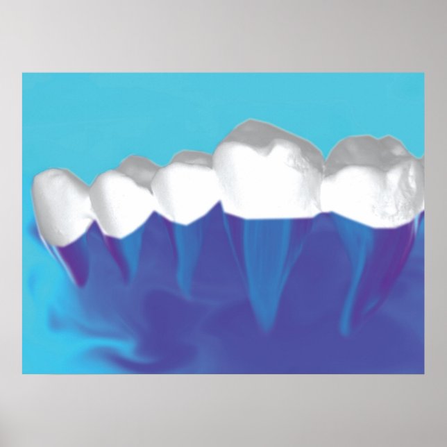 Design Dentes Brancas Poster de Dentista Ortodonti (Frente)