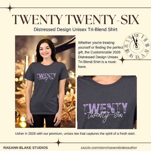 Design Distress Unisex Personalizável 2026 (Criador carregado)