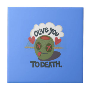 Design Divertido de Rosto "Olive My Heart"