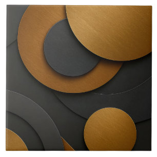 Design do abstrato geométrico e preto de luxo e Do