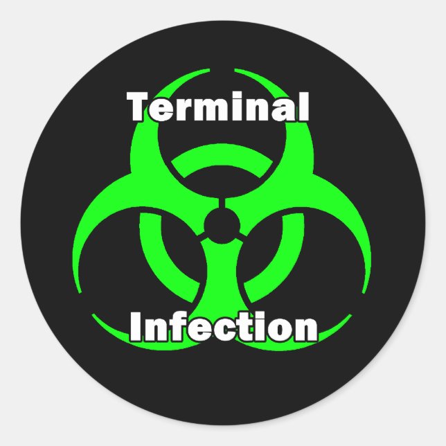 Design do adesivo de Infecção de Terminal (Frente)