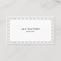 Design do art deco do cartão de visita | do