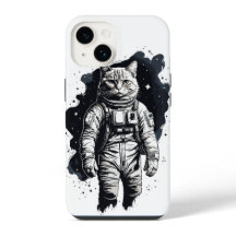 Design do Astronauta de Tinta Preta