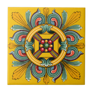 Design do azulejo do Victorian da mostarda
