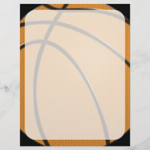 Design do basquetebol na laranja e no preto