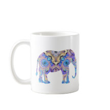 Design do caleidoscópio da caneca do elefante