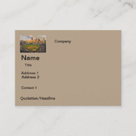 DESIGN do CAMPO de BASEBOL dos cartões de visitas