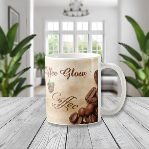 Design do Caneca Brilho do Café Aconchegante de La