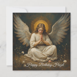 Design do cartão de saudação de anjo