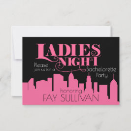 Design do convite da festa de solteira