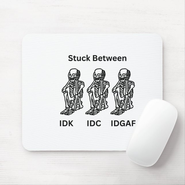 Design do esqueleto em um mouse pad (Com mouse)