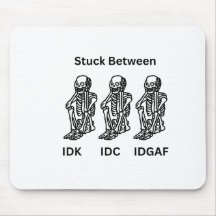 Design do esqueleto em um mouse pad