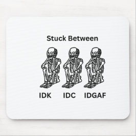 Design do esqueleto em um mouse pad