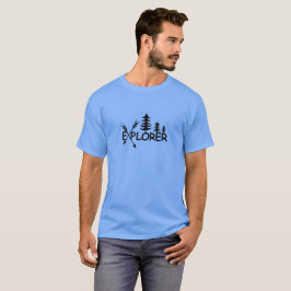 Design do Explorer - Camiseta básica escura mascul