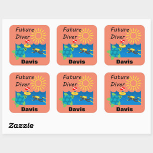 Design do Futuro - Adesivos Quadrados