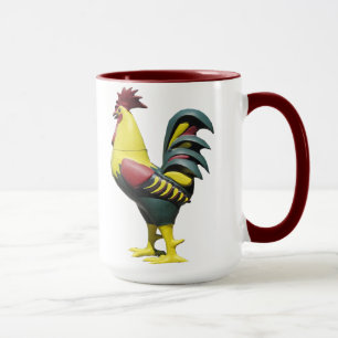 Design do galo da caneca ou do copo