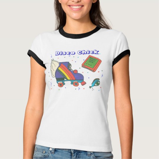 Design do ícone do skate de rolo do anos 80 do camiseta