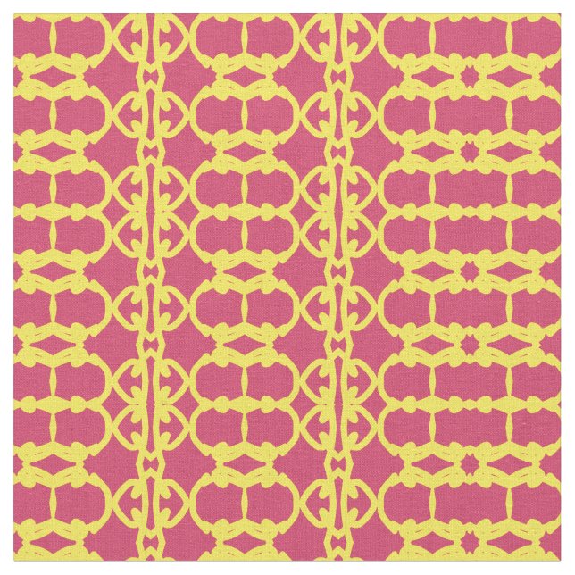 Design do impressão do tecido vermelho e amarelo (Detalhe)