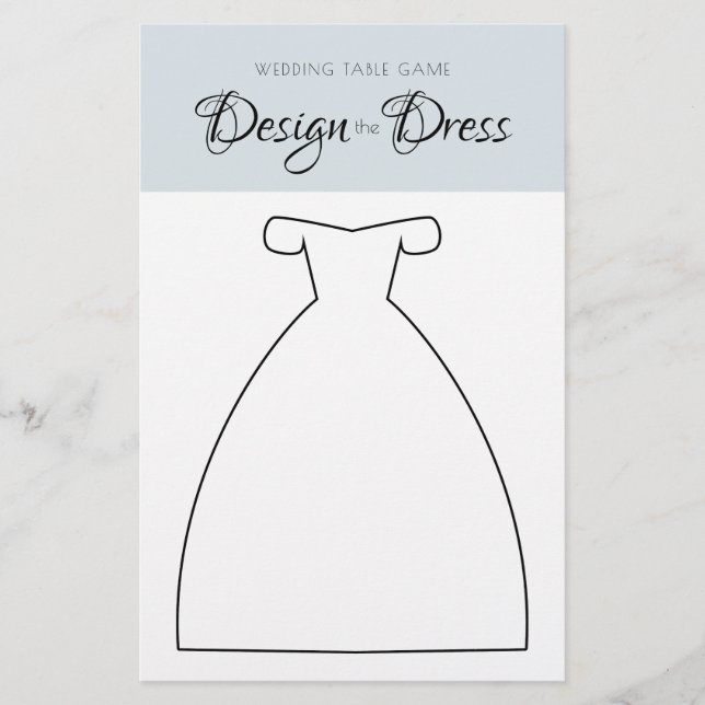 Design do Jogo de Mesa de Casamento de Vestido Pre (Frente)