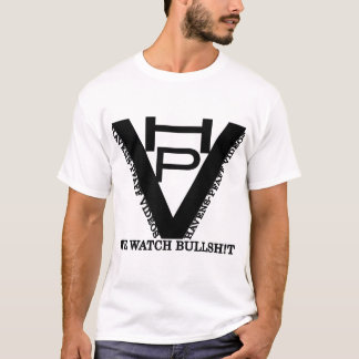 Design do logotipo HPV em uma camiseta branca!