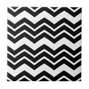 Design do padrão Chevron preto branco Zigzag preto