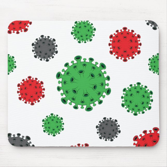 Design do padrão CoronaVirus Mousepad Covid19 (Frente)